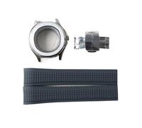 Hyuwdai 1pcs 42MM NH35 Watch Case 316L stainless steel Watch case NH35 NH38 NH70 Movement Fit 32mm Dial With Rubber Strap(A8)
