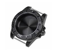 Hyuwdai 1pcs Black Yacht Design Style Case with Sapphire Crystal Water Resistant for NH35 Nh36 Nh34 Automatic Mechanical Movement Watch Case(2)