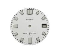 Hyuwdai 1pcs Diameter 28.5mm S Logo Watch Dials Green Luminous Dial Watches Accessories for NH35 NH36 4R 7S Automatic Movement(141)