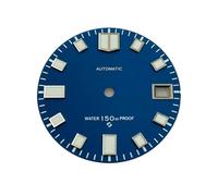 Hyuwdai 1pcs Diameter 28.5mm S Logo Watch Dials Green Luminous Dial Watches Accessories for NH35 NH36 4R 7S Automatic Movement(143)
