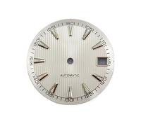 Hyuwdai 1pcs Nh35 Dial S Logo 28.5mm Scale Dial Suitable for NH35 NH36 Movement No Luminous Watch Accessories Repair Tool(K-698)
