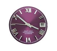 Hyuwdai 1pcs No Logo 28.5mm NH35 Dial Hands Face Needles Pointers NH35 NH36 Automatic Movement Watch Parts Replacement(with S logo10)