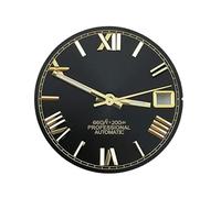 Hyuwdai 1pcs No Logo 28.5mm NH35 Dial Hands Face Needles Pointers NH35 NH36 Automatic Movement Watch Parts Replacement(with S Logo)