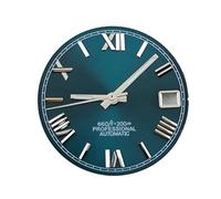 Hyuwdai 1pcs No Logo 28.5mm NH35 Dial Hands Face Needles Pointers NH35 NH36 Automatic Movement Watch Parts Replacement(with S logo3)