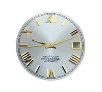 Hyuwdai 1pcs No Logo 28.5mm NH35 Dial Hands Face Needles Pointers NH35 NH36 Automatic Movement Watch Parts Replacement(with S logo5)