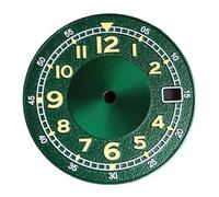 Hyuwdai 1pcs Super Luminous 29mm Watch Dial Arabic Numerals Matte Marks for NH35 NH36 NH38 ETA2824 PT5000 Automatic Movement(Green Dial)
