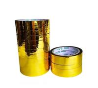 Hyuwdai 50M DIY Flash Gift Packaging Self Adhesive Decorative Tape(Solid Gold,50M_20MM)