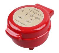 Hyvance Smart Fried Egg Cooking Pot for 6 Functions Like Sunny Side Up | Easier, Fully Cooked and More | Automatic Shut-Off, Alarm, Round Shape, Non-Stick Coating (Red)