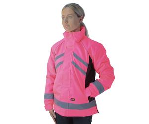 HyVIZ Reflective Waterproof Riding Jacket - Pink/Black - Extra Large