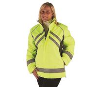 HyViz Waterproof Riding Jacket (Yellow/Black, Large)