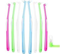 HywkingGrt 5 Pcs End Tuft Toothbrush, End Tuft Brush, Wisdom Orthodontic Cleaning for Braces Retainers Implants Teeth Detail