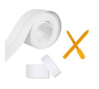 HYX 1 Roll Bath Sealant Strip, White, 3.2m x 2.2cm, Quick Simple Seal Tape, Bathroom Sealant Tape, Waterproof Self Adhesive Seal Strip for Baths, Showers, Sinks, Windows, Worktops with Sealing Tool