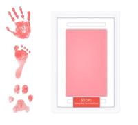 HYX Pet Safe Non-toxic Paw Print Ink Pad Kit, Handprint and Footprint Kit with 2 Print cards (Pink)