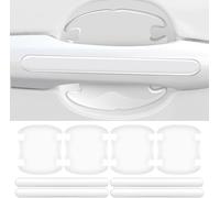 HYXBD 8pcs Car Door Handle Protectors for Vauxhall Crossland X Grandland X Insignia 2017-2022 2023 2024 2025, Door Handle Paint Protection Film, Film Waterproof Anti-Scratch Sticker