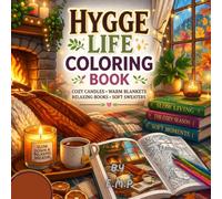 HYYGE LIFE COLORING BOOK: A Simple Cozy Spaces Coloring Book for grownups and Teens: Relaxing Room Interiors, Minimalist Scandi Designs, and Aesthetic Still Life with Thick Lines for Stress Relief.
