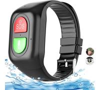 HYYKEJI Elderly Alarm Smart Watch, Gps Tracking Bracelet, with SOS Emergency Button, Waterproof 4G Voice Call, Medication Reminder, Vibration Reminder, for Dementia, Alzheimer