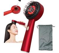 HYYKEJI Electric Scalp Massage Comb, Portable Head Massager, 3 Massage Modes, 6ml Liquid Guide Tank, 8 Fluid-Conducting Heads, 72 Round Head Combs, for Home Scalp Massaging Relaxation