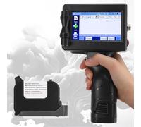 HYYKEJI Handheld Inkjet Printer, 25.4MM Portable Automatic Inkjet Printer, with 4.3 Inch Touch Screen, Highly Efficient and Intelligent, Easy to Use, for Qrcode, Barcode, Batch Number, Label, Date