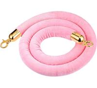 HyyKjEU 5ft Pink Crowd Control Barrier, Velvet Rope Barrier For Dome Struts, Hanging Vip Rope For Decorations(Size:4 pieces)