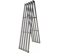 HyyKjEU Gravity Conveyor Light-Duty Conveyor, Straight Ladder Roller Conveyor Belt,ABS Plastic Roller Unpowered Roller Slides For commercial trailers and warehouses(Silver-(w) 40cm,(L) 300cm)