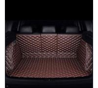 HYYLL Car Boot Liner for Audi A4 B8 Avant/Kombi 2015-2021 2022 2023 2024, Full Coverage Waterproof Leather Rear Trunk Mats Anti-Scratch Trunk Pad Cargo Tray Protector Liners,Coffee/A