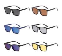 HYYZZC 1/2PCS Men's Polarized Sunglasses Classic Sports Glasses Fashion Simple Driving Sun Protection,6PCSALLColors