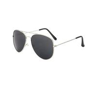 HYYZZC Anti Reflective Vintage Fashionable Men's and Women's Multi-color Sunglasses Unisex,Black Silver,1PC