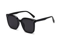 HYYZZC Big Frame Sunglasses for Women Fashion Too Glasses Ladies Outdoor Sunshade Mirror Men,black