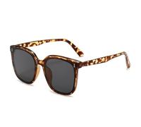 HYYZZC Big Frame Sunglasses for Women Fashion Too Glasses Ladies Outdoor Sunshade Mirror Men,demi