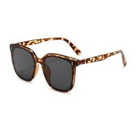 HYYZZC Big Frame Sunglasses for Women Fashion Too Glasses Ladies Outdoor Sunshade Mirror Men,demi