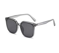 HYYZZC Big Frame Sunglasses for Women Fashion Too Glasses Ladies Outdoor Sunshade Mirror Men,grey