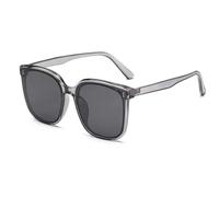 HYYZZC Big Frame Sunglasses for Women Fashion Too Glasses Ladies Outdoor Sunshade Mirror Men,grey