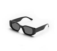 HYYZZC black classic retro concave irregular thick frame men women fashion sunglasses,style1 Black,1PC