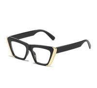 HYYZZC Classic Sunglasses Women For Men Fashion Vintage Trending Sun Glasses Punk Cat Eye Shades UV400,Black clear