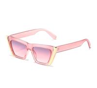 HYYZZC Classic Sunglasses Women For Men Fashion Vintage Trending Sun Glasses Punk Cat Eye Shades UV400,Pink Gray Pink