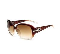 HYYZZC Elegant Ladies Big Frame Sunglasses Anti-Ultraviolet Retro Glasses Vintage Gradient Lens Female Male Shades,brown,1PC