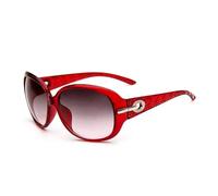 HYYZZC Elegant Ladies Big Frame Sunglasses Anti-Ultraviolet Retro Glasses Vintage Gradient Lens Female Male Shades,wine red,1PC