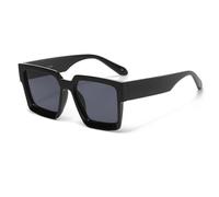 HYYZZC Fahion Vintage Sunglasses Men Women Retro Black Sun Glasses Unisex Ins Popular Shades Eyewear UV400,Black,1pc