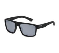 HYYZZC Fashion Black Polarized Sunglasses Men Women Classic Male Sun Glasses Stylish Outdoor Driving Fishing Sports Shades UV400,Black Silver,1PC