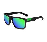 HYYZZC Fashion Black Polarized Sunglasses Men Women Classic Male Sun Glasses Stylish Outdoor Driving Fishing Sports Shades UV400,Black green,1PC
