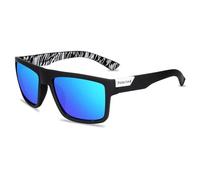 HYYZZC Fashion Black Polarized Sunglasses Men Women Classic Male Sun Glasses Stylish Outdoor Driving Fishing Sports Shades UV400,black blue,1PC