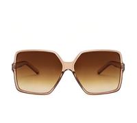 HYYZZC Fashion Oversized Sunglasses Women Plastic Female Big Frame Gradient Sun Glasses UV400 gafas de sol mujer,C2,1PC