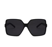 HYYZZC Fashion Oversized Sunglasses Women Plastic Female Big Frame Gradient Sun Glasses UV400 gafas de sol mujer,C1,1PC