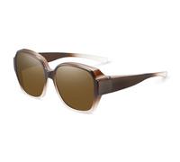 HYYZZC Fashion Round Polarized Sunglasses Cover Over Glasses Portable Men Women Vintage Fishing Driving Eyewear,10,1pc