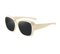 HYYZZC Fashion Round Polarized Sunglasses Cover Over Glasses Portable Men Women Vintage Fishing Driving Eyewear,16,1pc