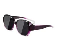 HYYZZC Fashion Round Polarized Sunglasses Cover Over Glasses Portable Men Women Vintage Fishing Driving Eyewear,1,1pc