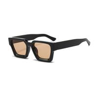 HYYZZC Fashion Women Sunglasses Retro Men Trending Leopard Blue Green Sun Glasses Shades UV400,Black champagne,1PC