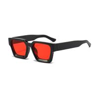 HYYZZC Fashion Women Sunglasses Retro Men Trending Leopard Blue Green Sun Glasses Shades UV400,Black red,1PC
