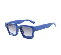 HYYZZC Fashion Women Sunglasses Retro Men Trending Leopard Blue Green Sun Glasses Shades UV400,Blue gray gradient,1PC