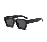 HYYZZC Fashion Women Sunglasses Retro Men Trending Leopard Blue Green Sun Glasses Shades UV400,Matte black gray,1PC
